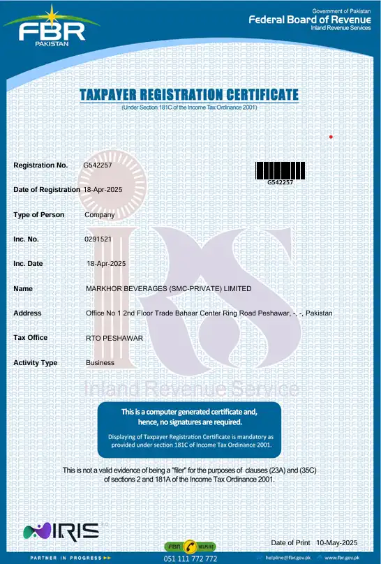 FBR Registered
